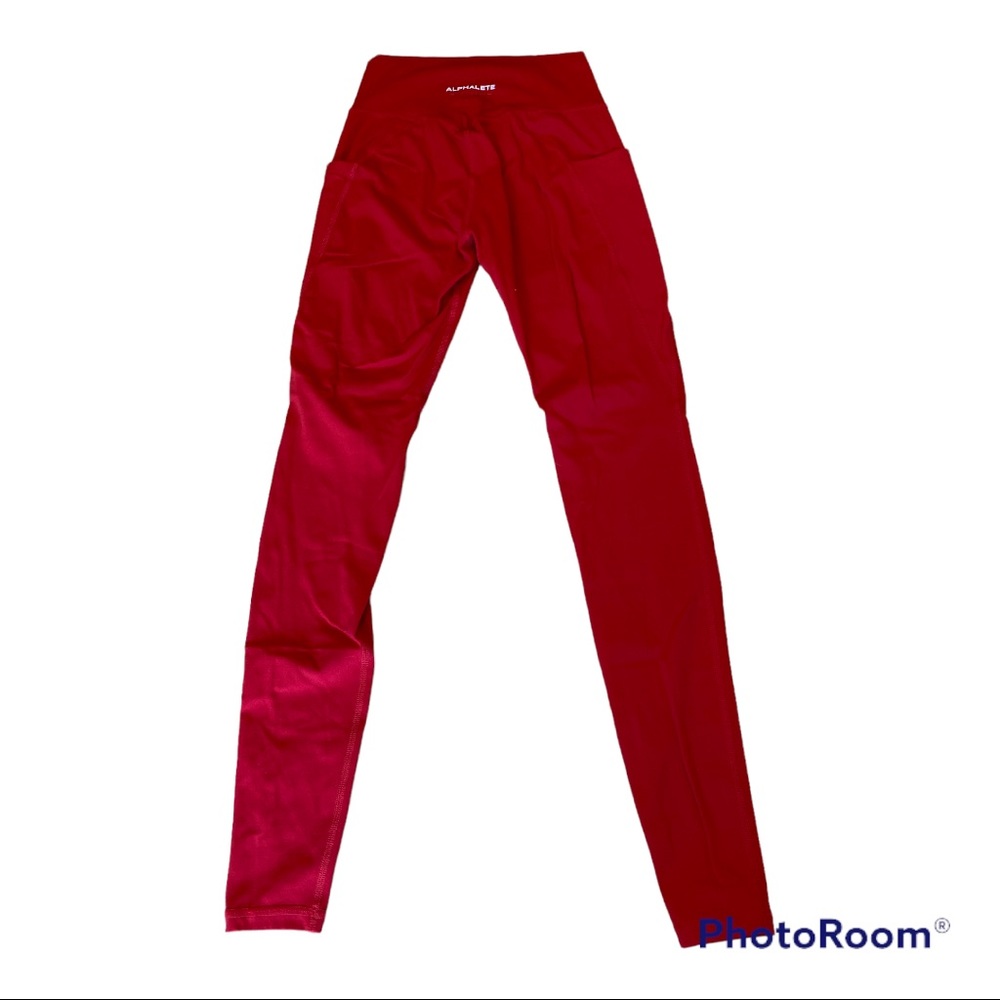 Alphalete Alphalux Red Leggings